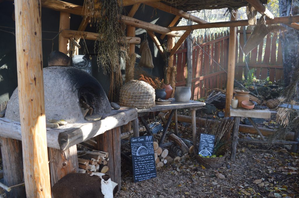 The oven.