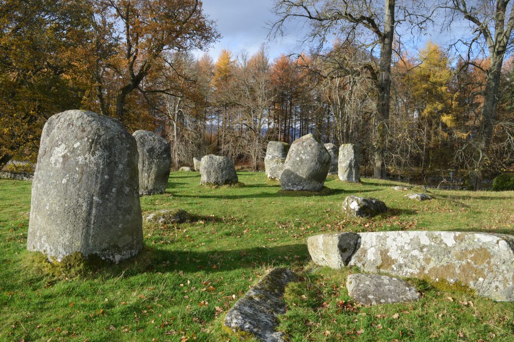 Croft Moraig standing stone circle.