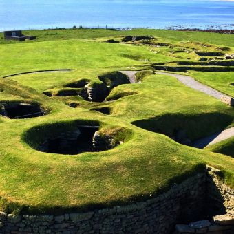 A prehistoric structure by the water