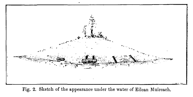  Sketch of the appearance under the water of Eilean Muireach.