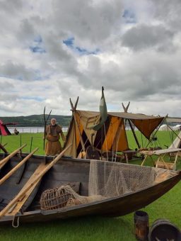 Reenactment of historical site