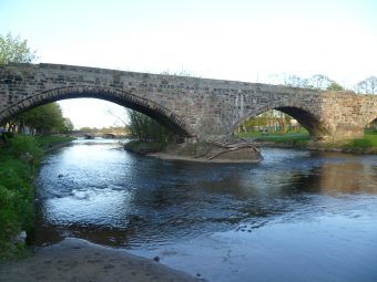 Photograph of the Roman Bridge of the River Esk in Musselburgh
