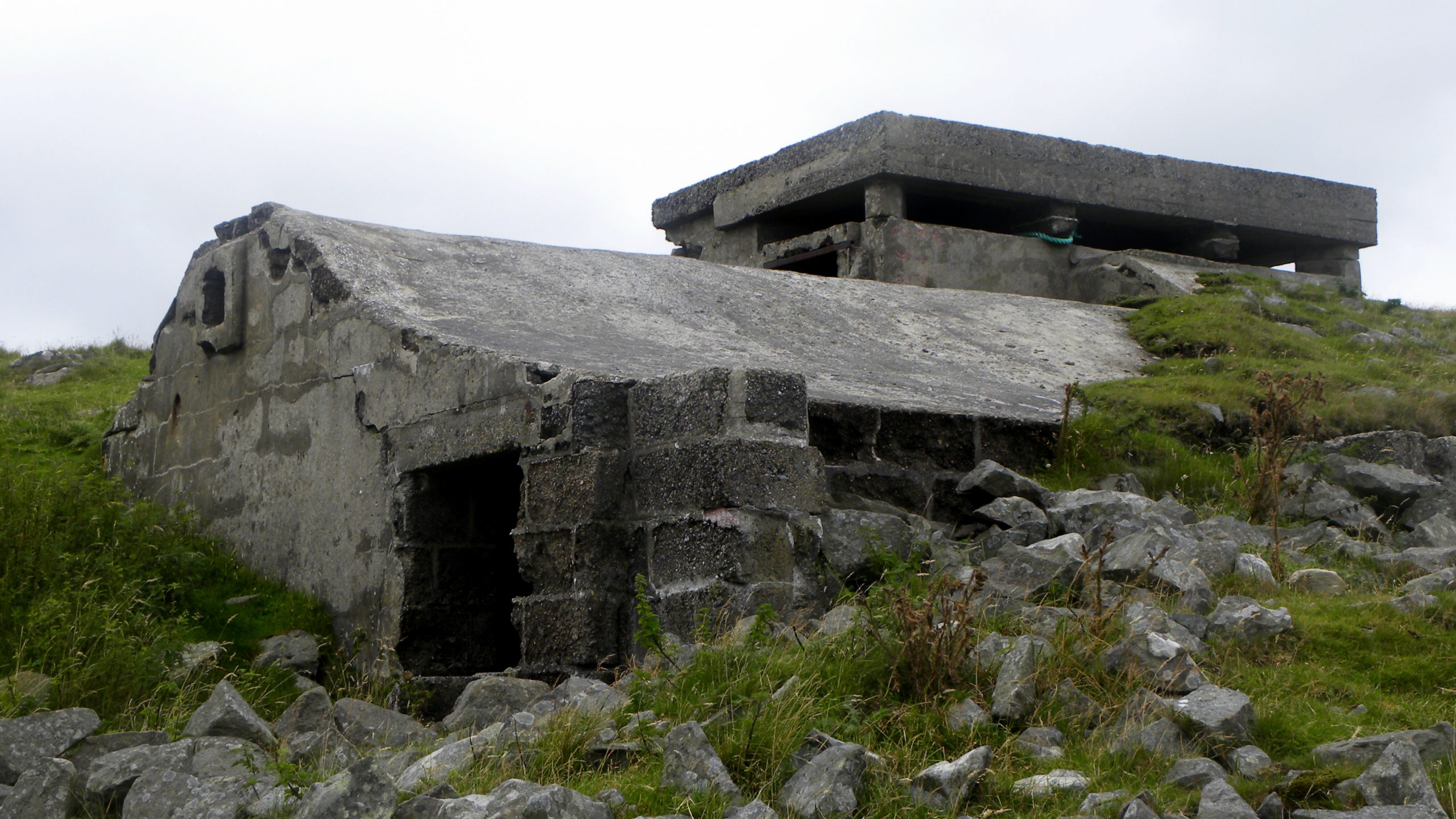 A small stone building