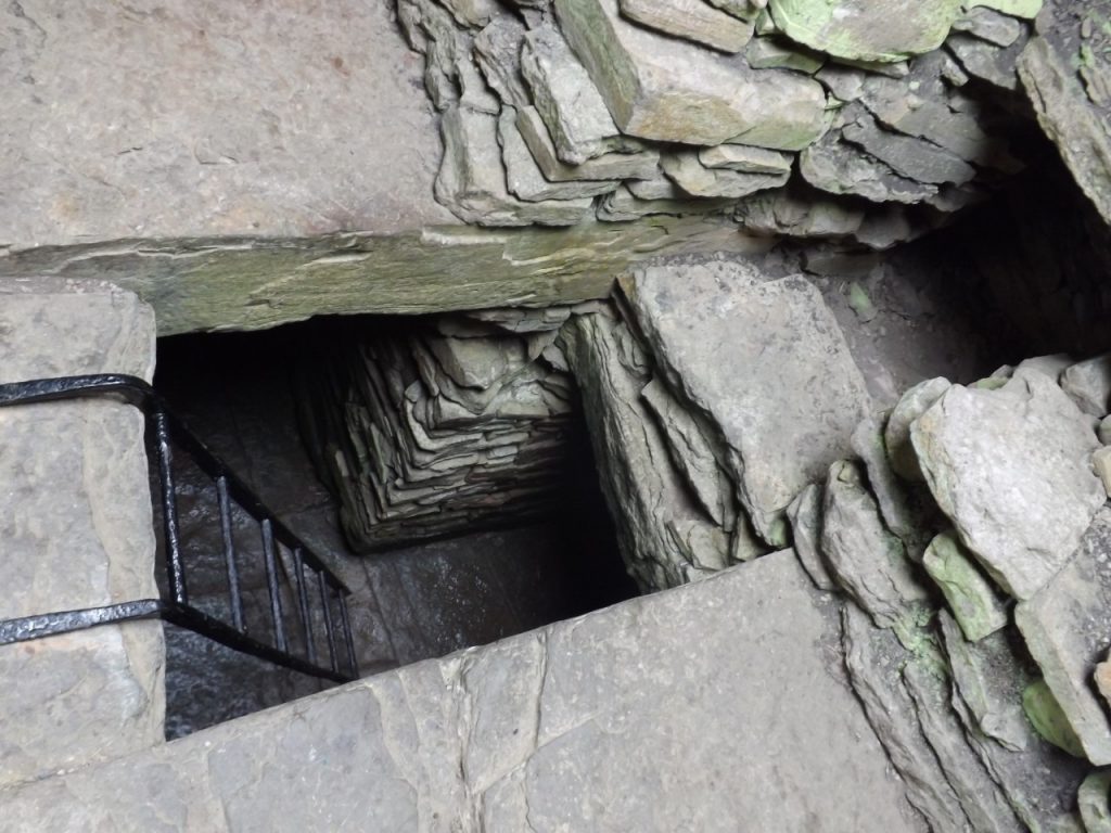 Stone stairs leading down