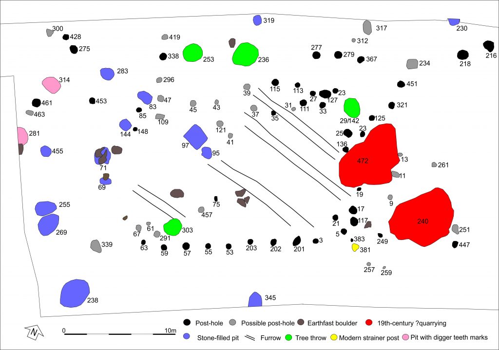 Aden - Neolithic enclosure posthole plan - Dig It!