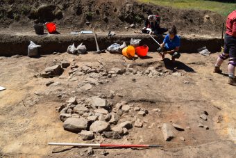 People on a dig site