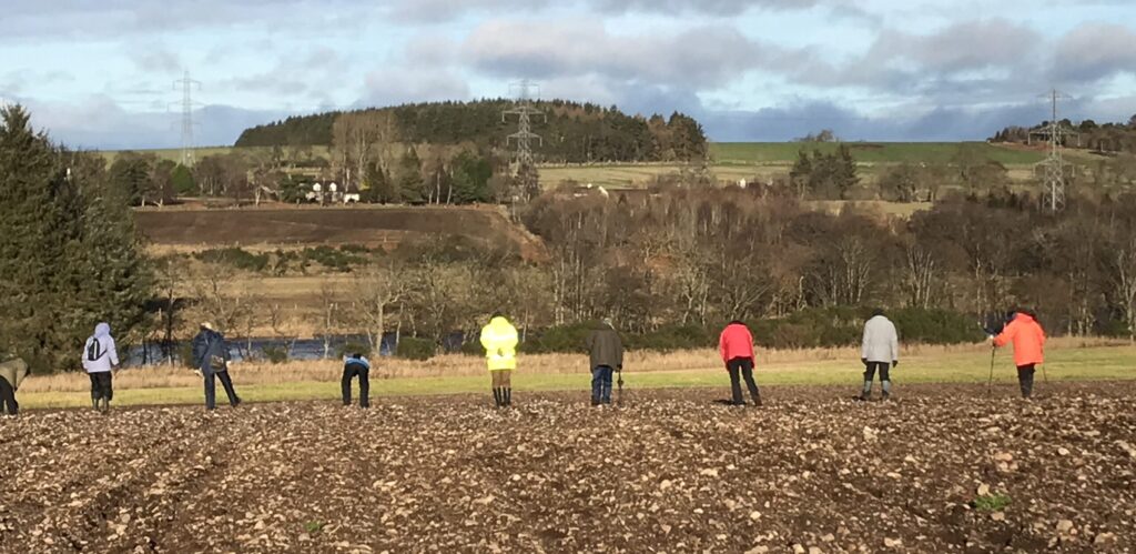 It is important to liaise with the farmer or landowner for permission and to make sure that you do not disrupt farm work (Image credit: Mesolithic Deeside)