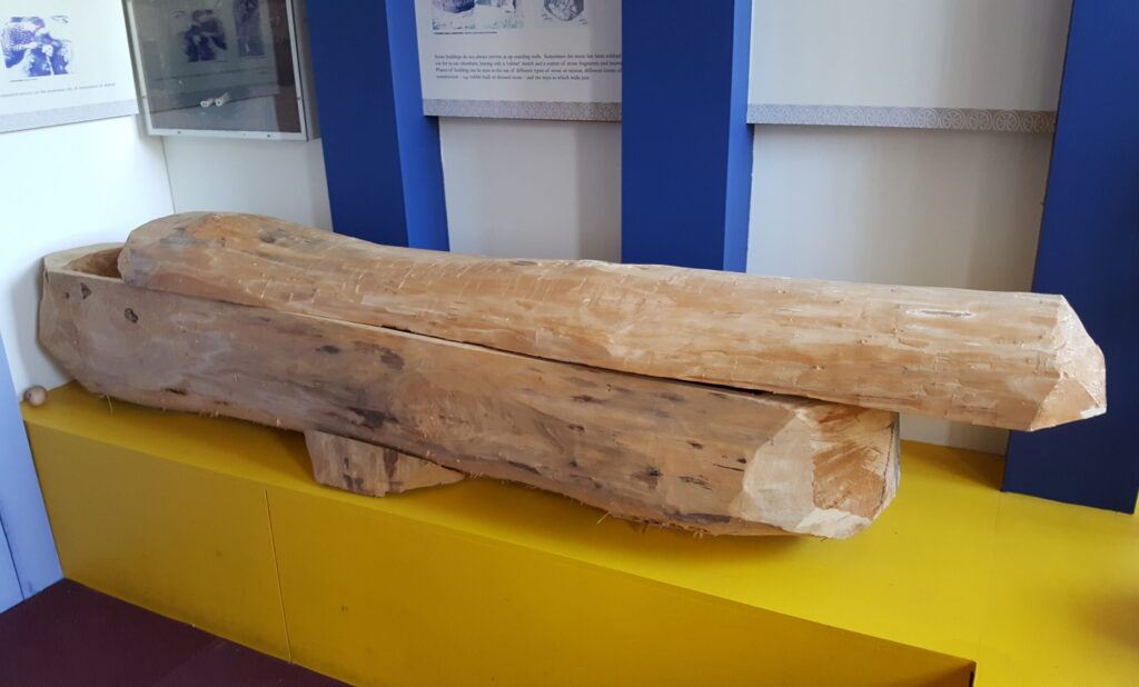 Replica log coffin A Nicholson