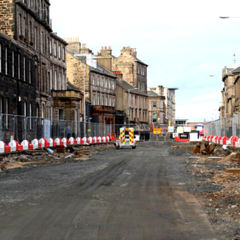 Construction brought to a halt