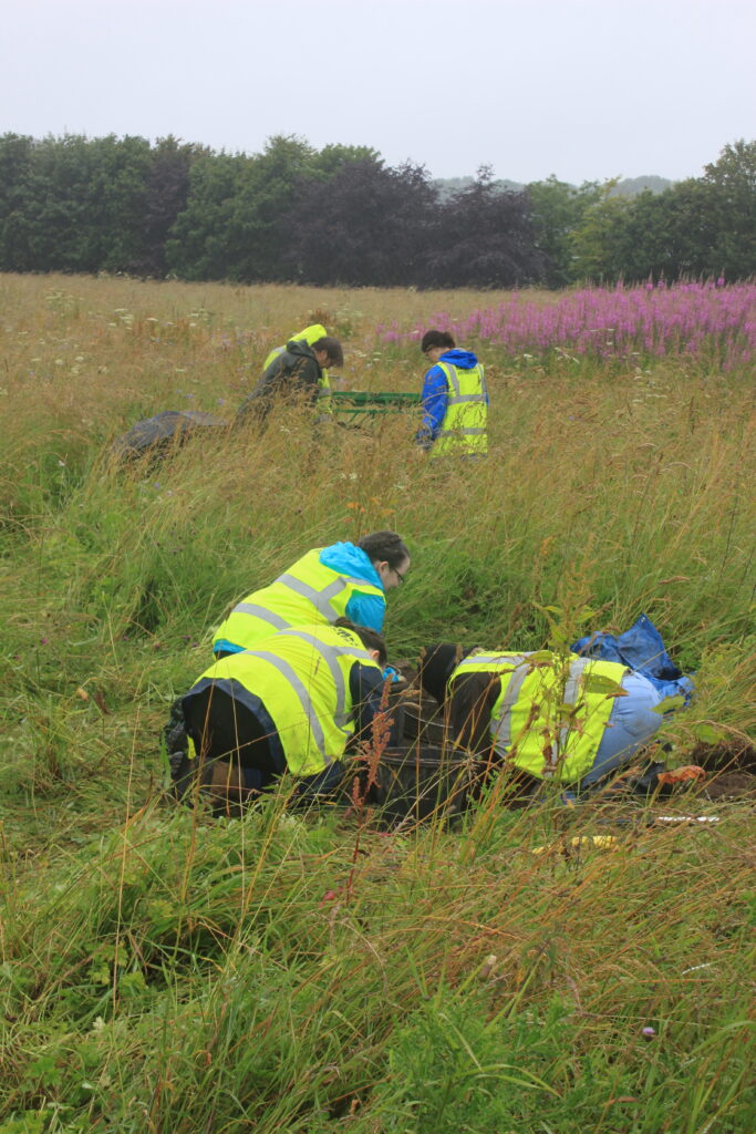 Castledykes – test pitting on bailey site 2