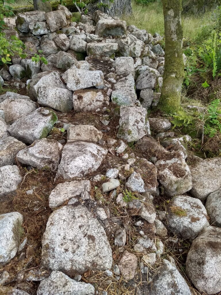 West wall of farmstead