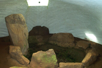 Photo of a modern burial cairn