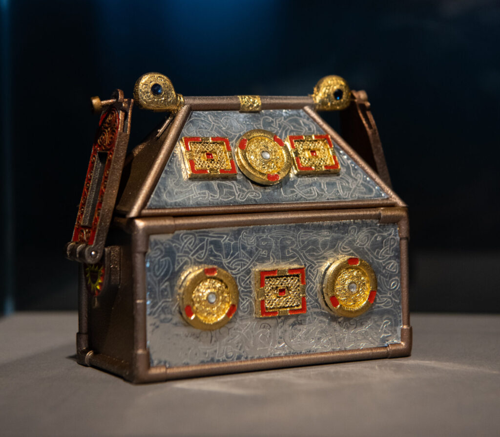 Declaration of Arbroath exhibition at Arbroath Abbey. Reliquary.