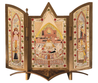 Photo of a tapestry in a frame