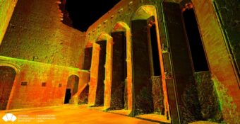 Digital reconstruction of a scanned medieval chapel