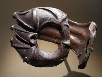 Photo of a metal Iron Age armlet