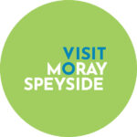 Green and white logo reading "Visit Moray Speyside"