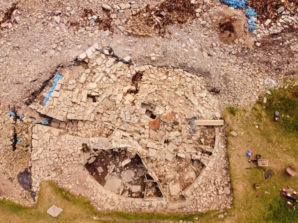 Aerial photograph of the Swandro site