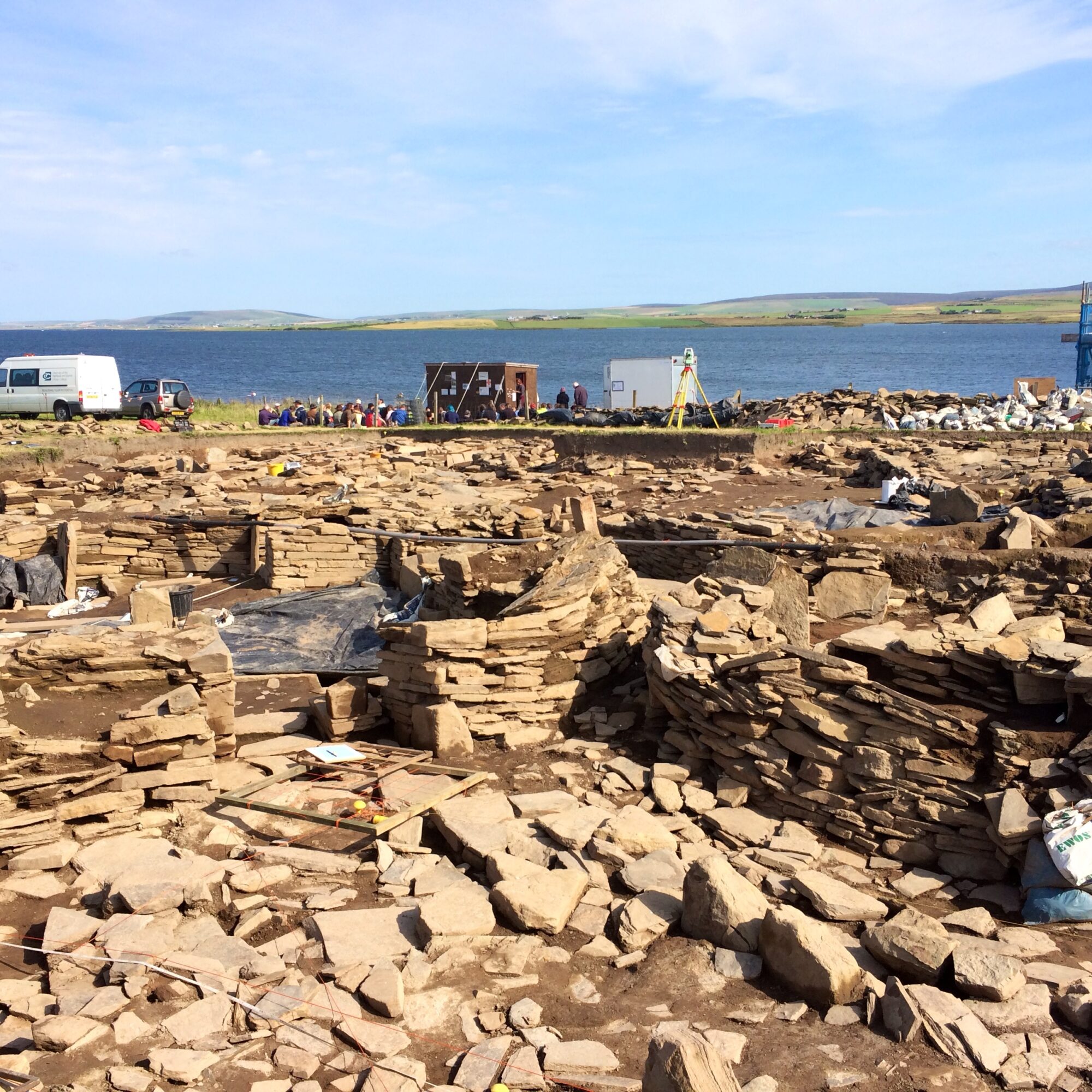 Excavated site made of stone