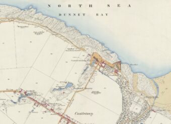 Screenshot of an online 19th-century map of a Scottish bay