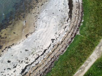 Aerial image of a beach