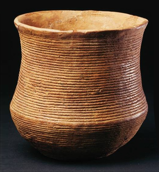 Pottery with corded decoration