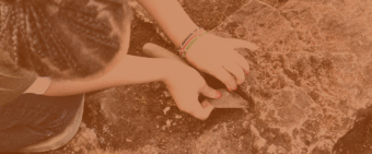 Person digging