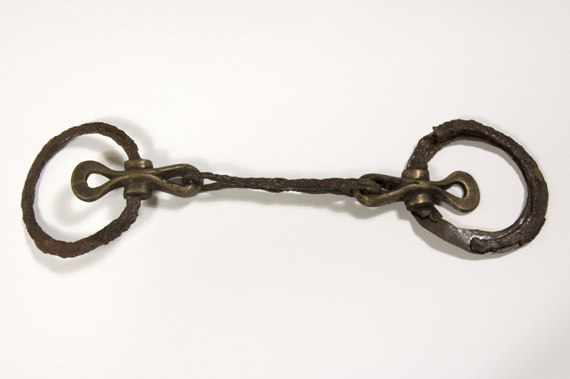 Photo of a metal horse bridle bit (© East Ayrshire Council)