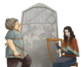 Stonemason and Bard in 'Carved in Stone' (Image Credit - Nathaniel Santore gyrium.neocities.org)