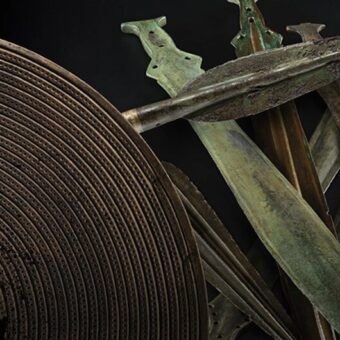Bronze swords and shields