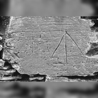 Carved images on a stone