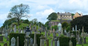 Old Town Cemetery looking north-west