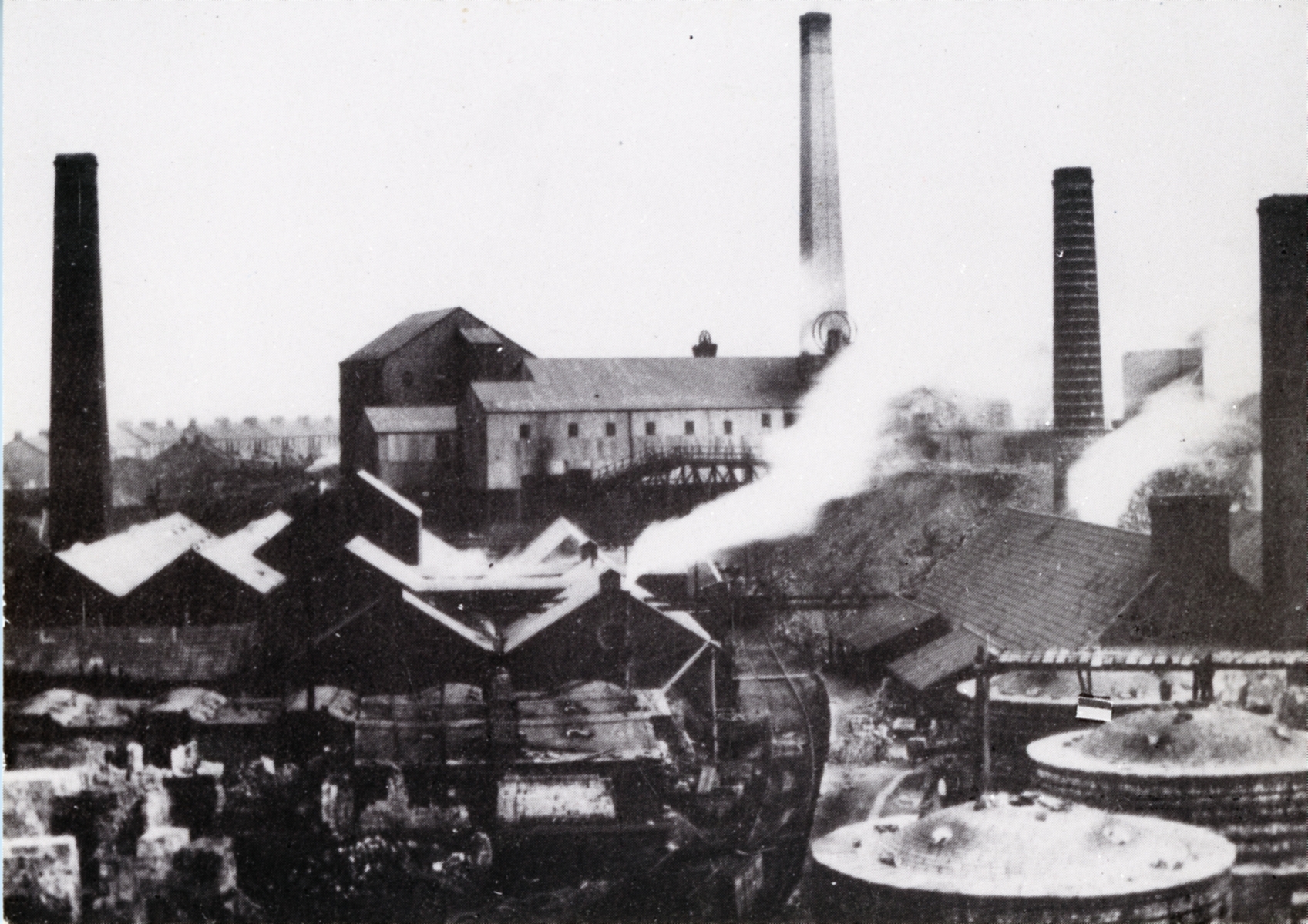 Old photo of an industrial site