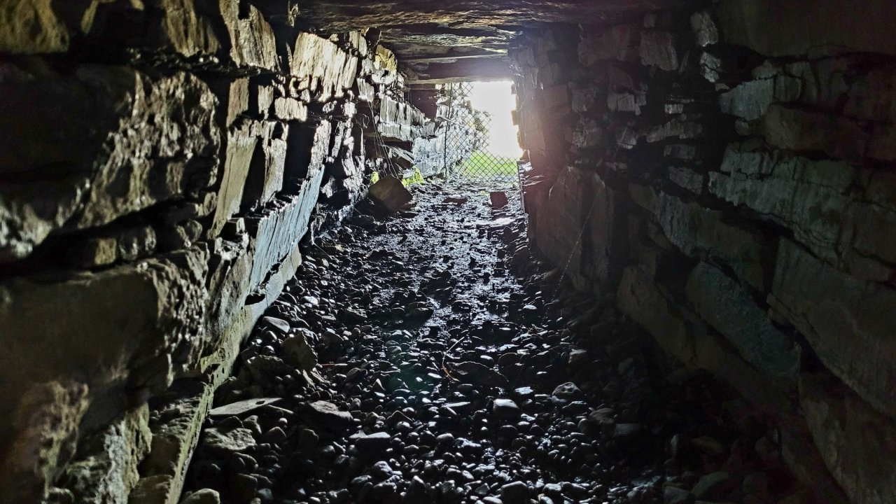Inside of a Neolithic structure
