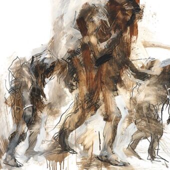 Illustration of prehistoric people